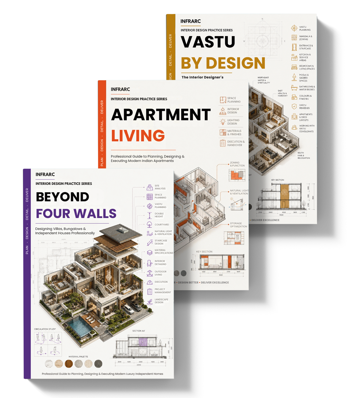 3 Books Set for Interior Designers