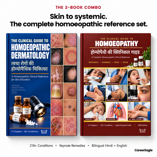 The Clinical Homoeopathy Combo: General Practice + Dermatology (हिंदी + English)