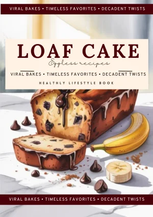 50+ Eggless Loaf Cake, Blondies, Bar Book Digital